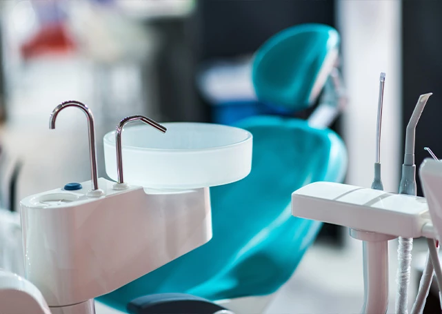 Fotel w gabinecie dentystycznym